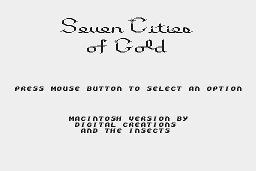 Screenshot for Seven Cities of Gold